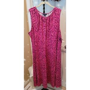 Pink Pattern Sleeveless dress
